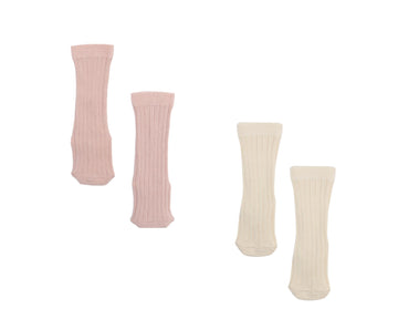 2 Pack Organic Cotton Knee Length Short Baby and Child Socks Standard