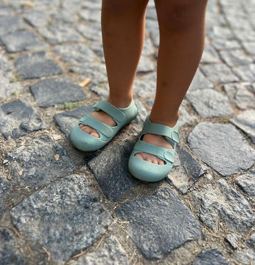 Toe Jelly Soft Velcro Girl Boy Baby Child Sandals Green