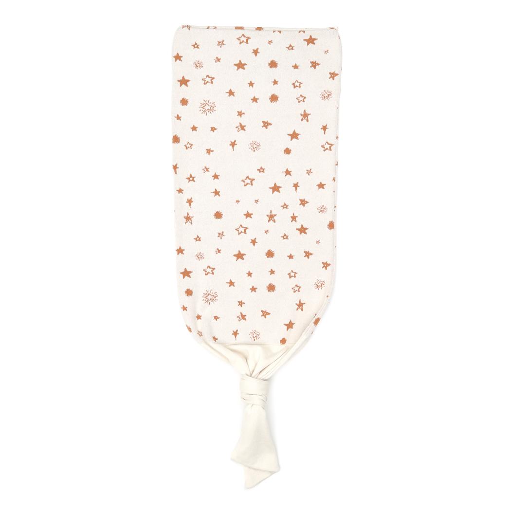 Patterned Organic Cotton Baby Swaddle Blanket Cream