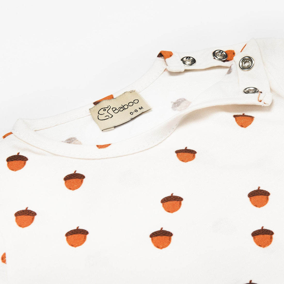 Patterned Organic Cotton Fabric Baby and Child Bottom Top Set Cream