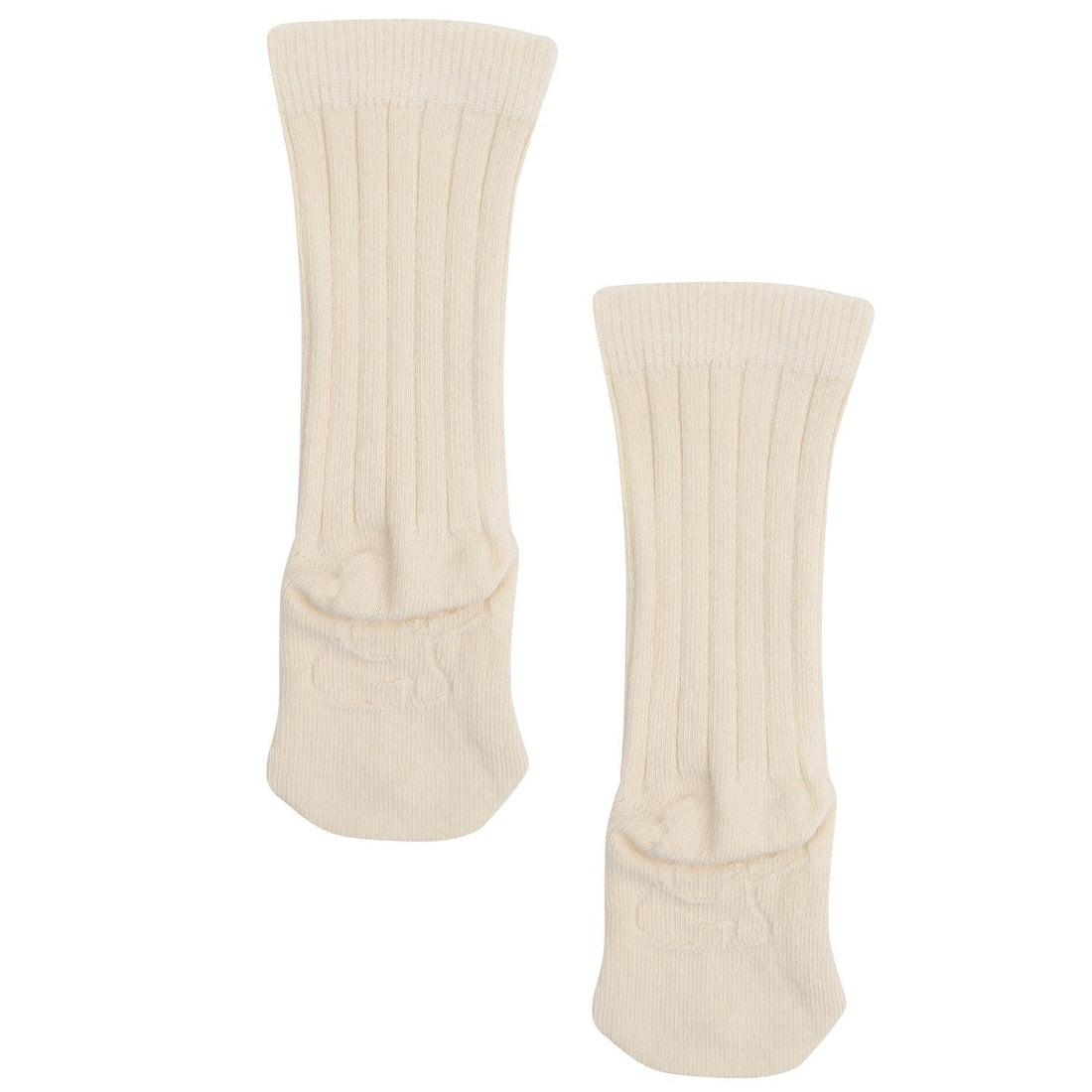 Knee Length Organic Cotton Baby and Child Socks Cream