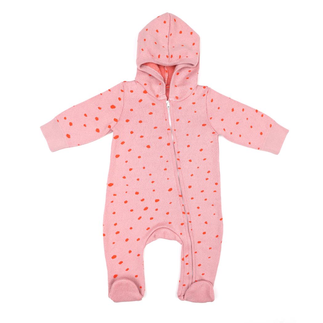 Hooded Jumpsuit Silicone Teether Gift Set Pink