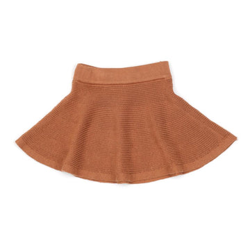 Organic Cotton Baby and Child Knitted Skirt Brown