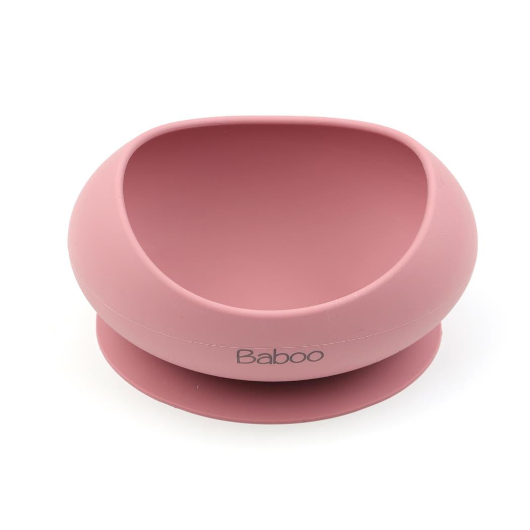 Silicone Vacuum Baby Bowl Pink