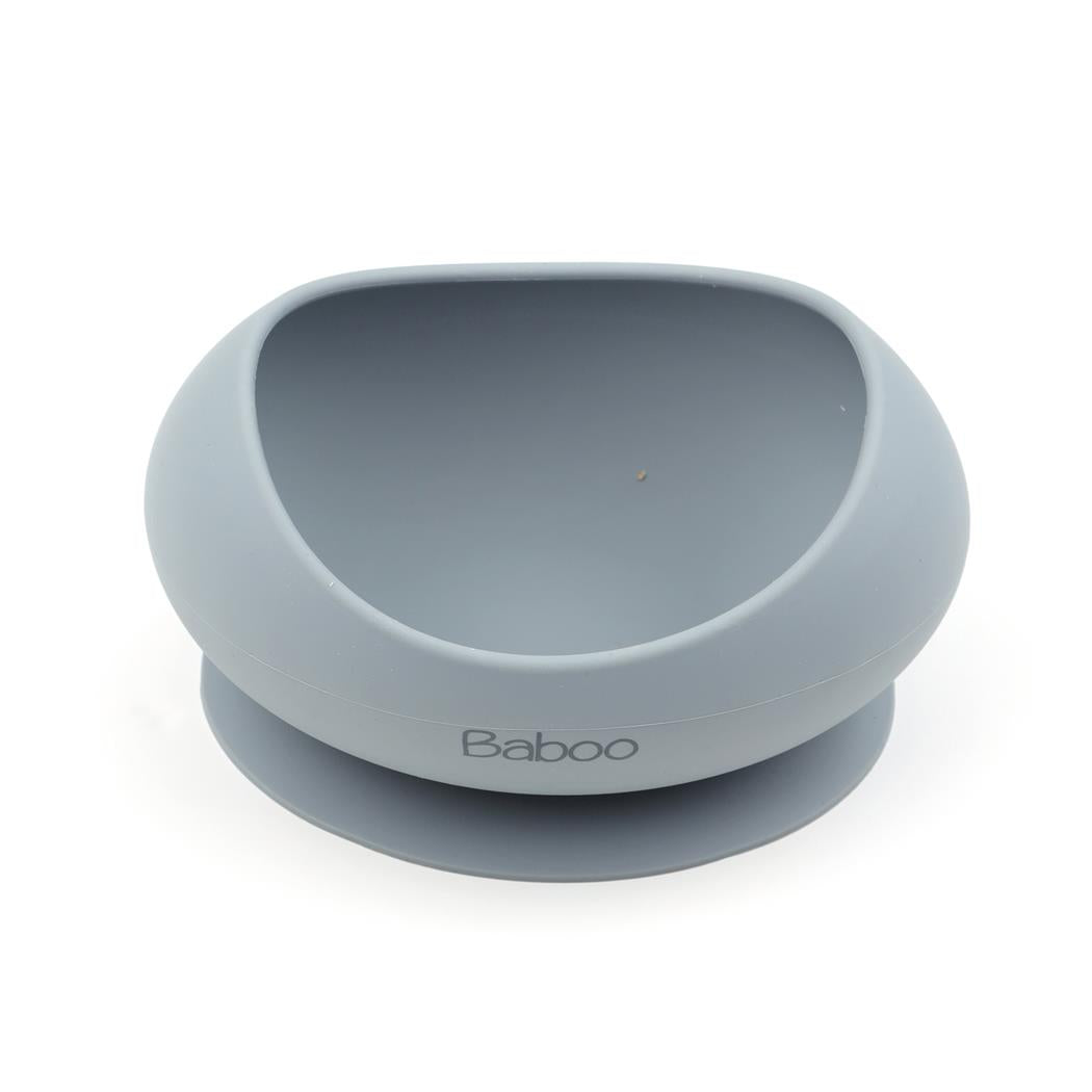 Silicone Vacuum Baby Bowl Gray