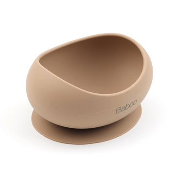 Silicone Vacuum Baby Bowl Beige