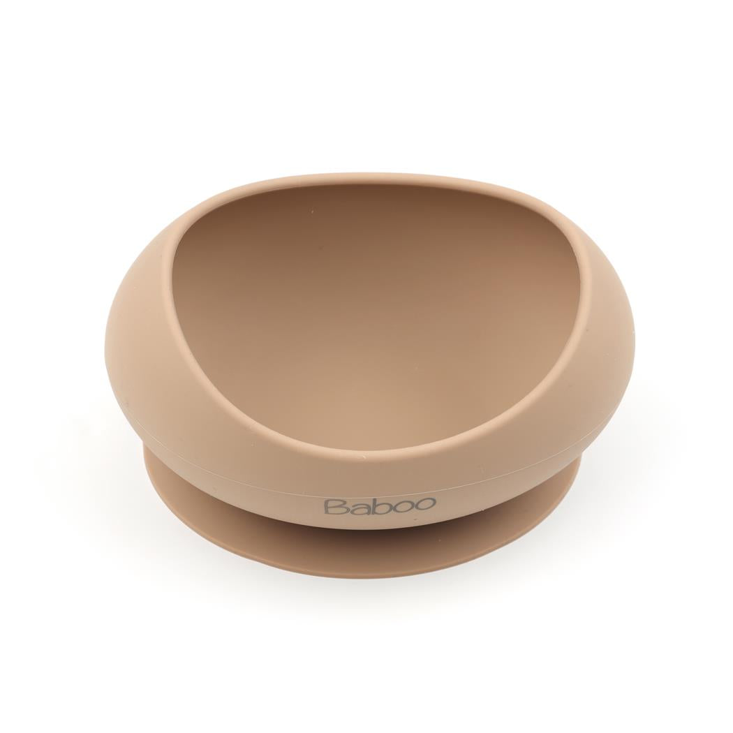 Silicone Vacuum Baby Bowl Beige