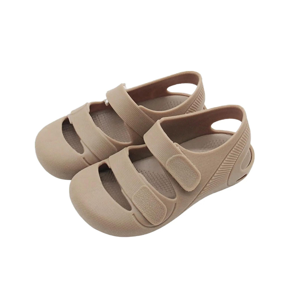 Toe Jelly Soft Velcro Girl Boy Baby Child Sandals Brown