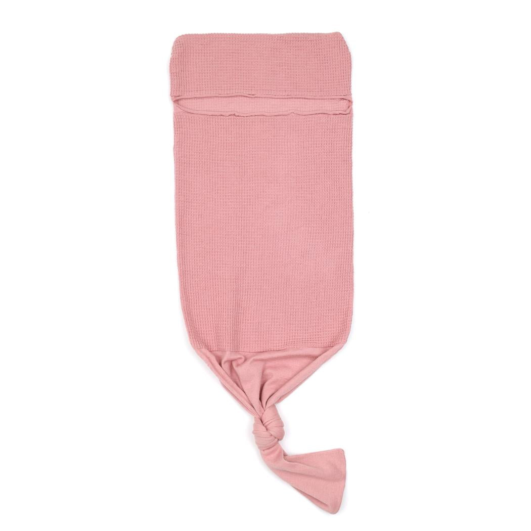 Waffle Swaddle Blanket Beanie Booties Gift Set Pink