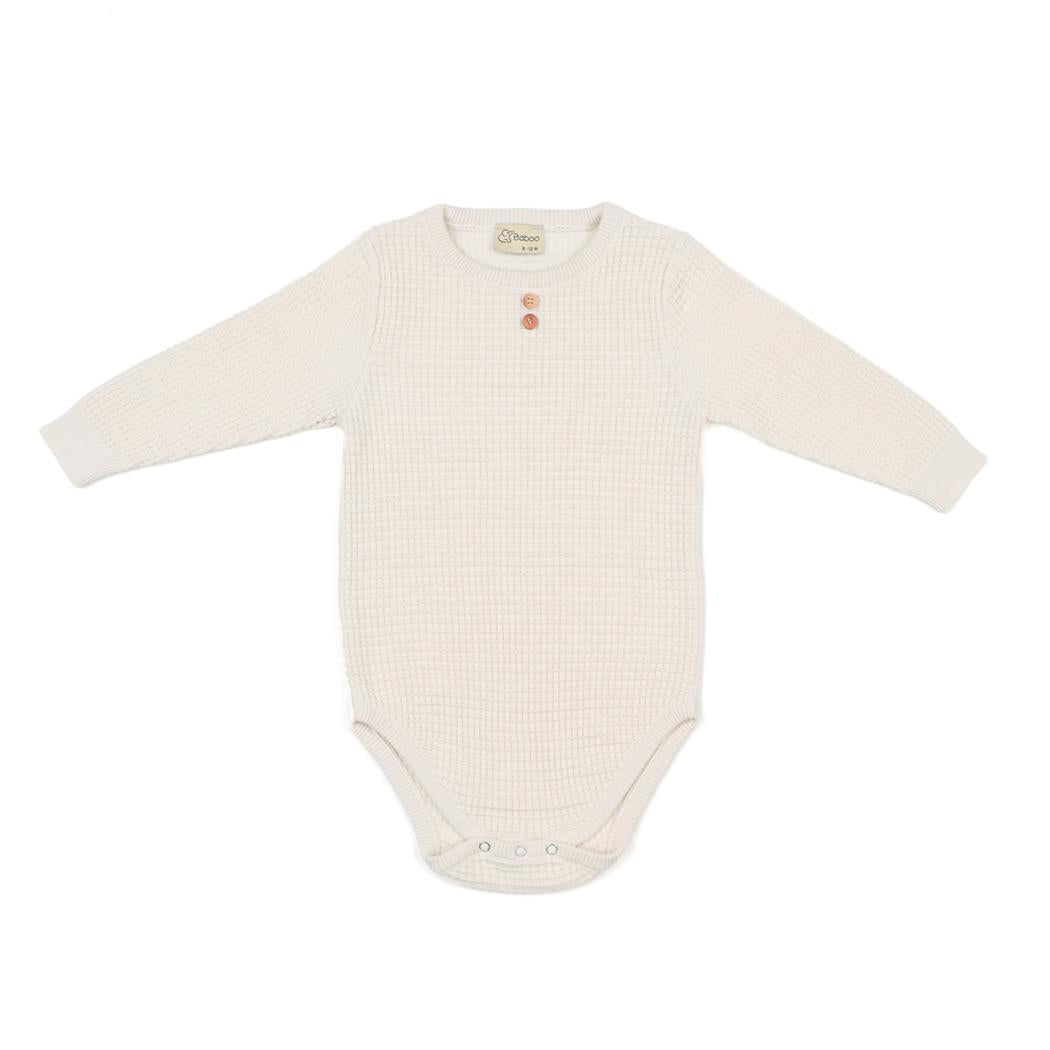 Waffle Organic Cotton Baby Set Cream