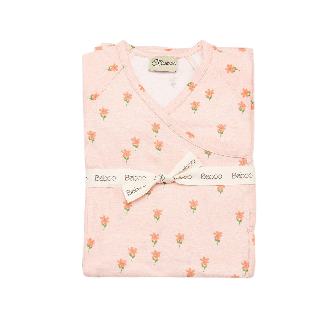 Newborn Patterned Organic Cotton Hospital Release Set of 5 Pink