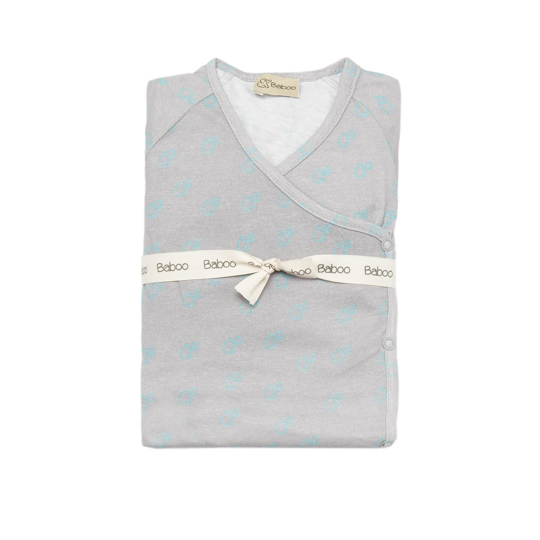 Newborn Patterned Organic Cotton Hospital Release Set of 5 Gray