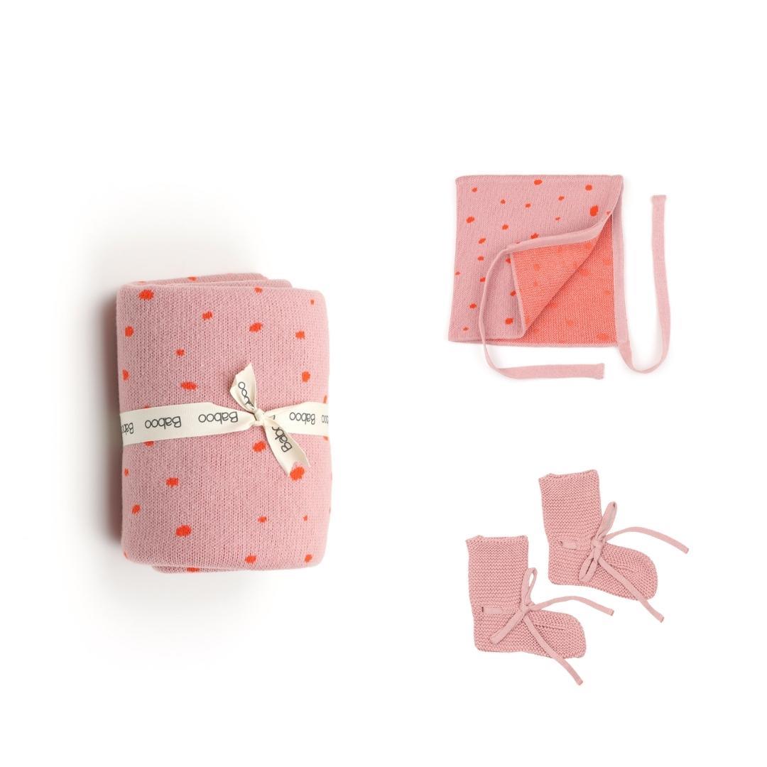 مجموعة هدايا بطانية بيني بوتيز باللون الوردي