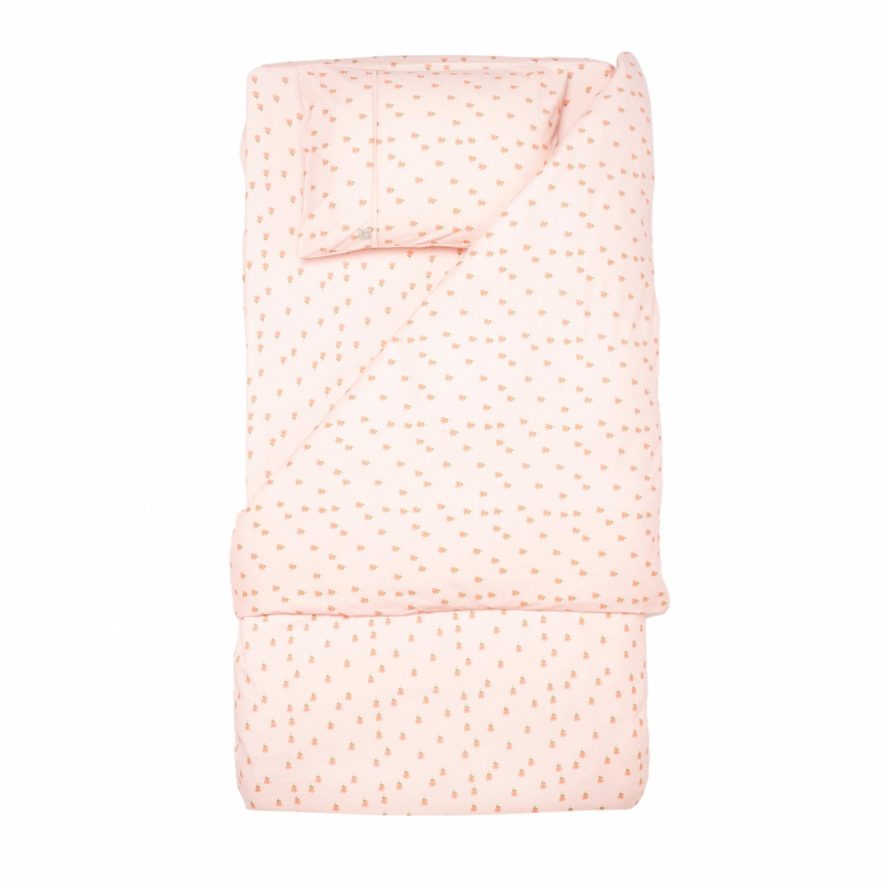 Patterned Cotton Baby Duvet Cover Set Pink