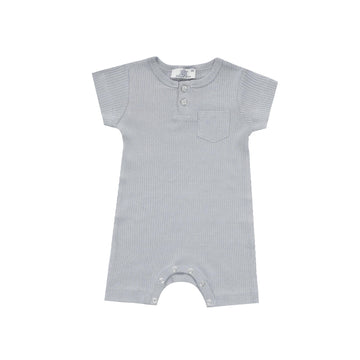 Edel Weiss Modal Fabric Pocket Short Sleeve Baby Girl Boy Romper