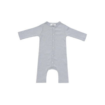 Edel Weiss Modal Fabric Long Sleeve Baby Girl Boy Snap Romper