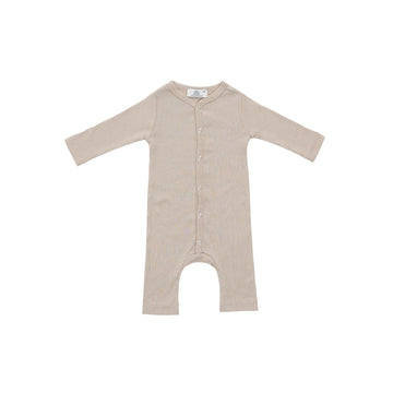 Edel Weiss Modal Fabric Long Sleeve Baby Girl Boy Snap Romper