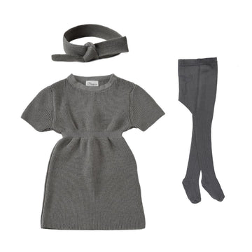 Dress Hair Band Tights Gift Set Gray