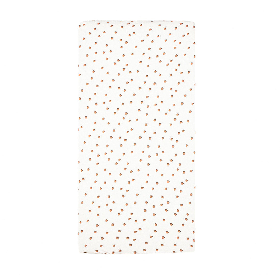 Elastic Patterned Organic Cotton Baby Bed Sheet Cream