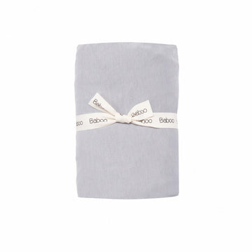 Elastic Organic Cotton Baby Bed Sheet Gray