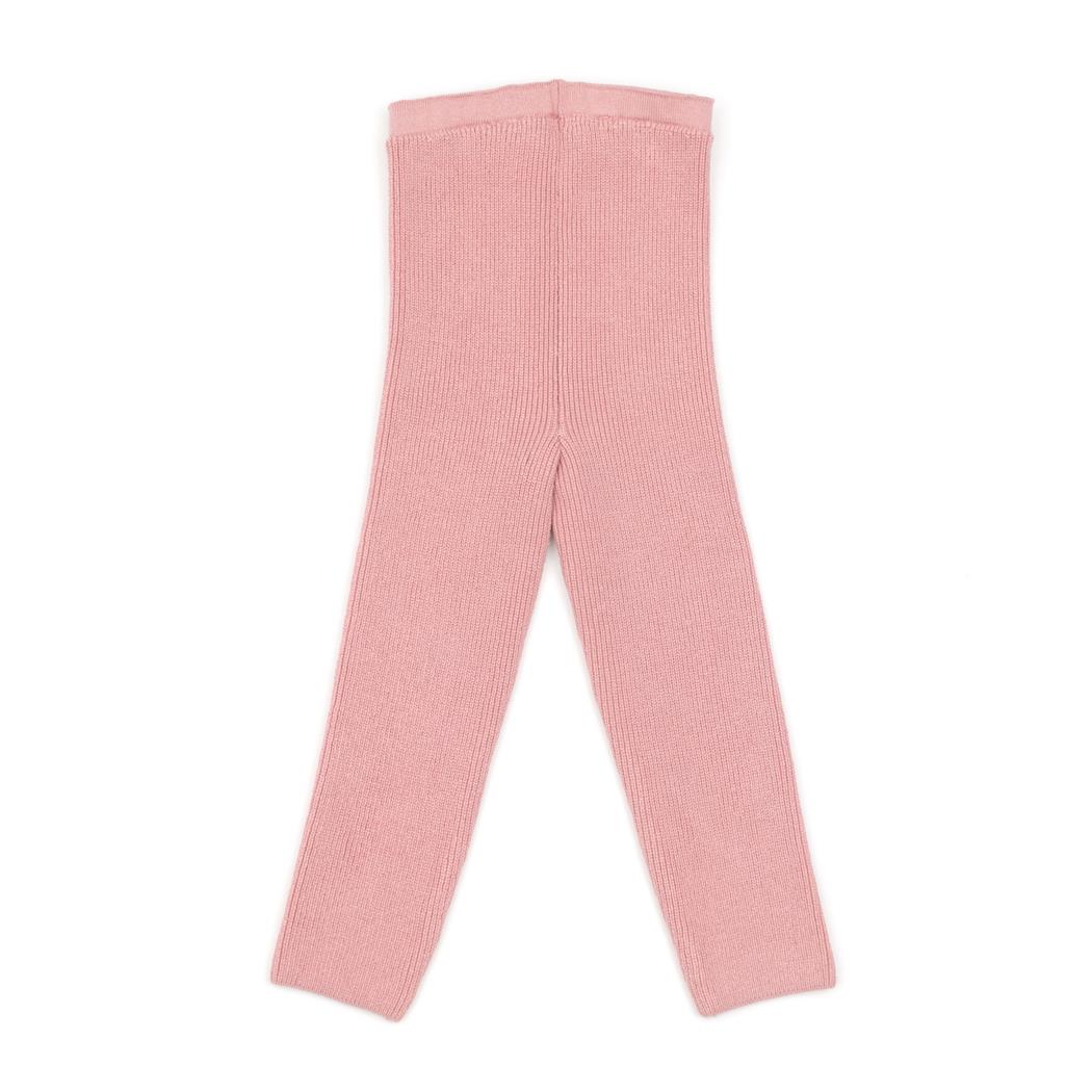 Organic Cotton Baby and Kids Knitted Pants Leggings Pink