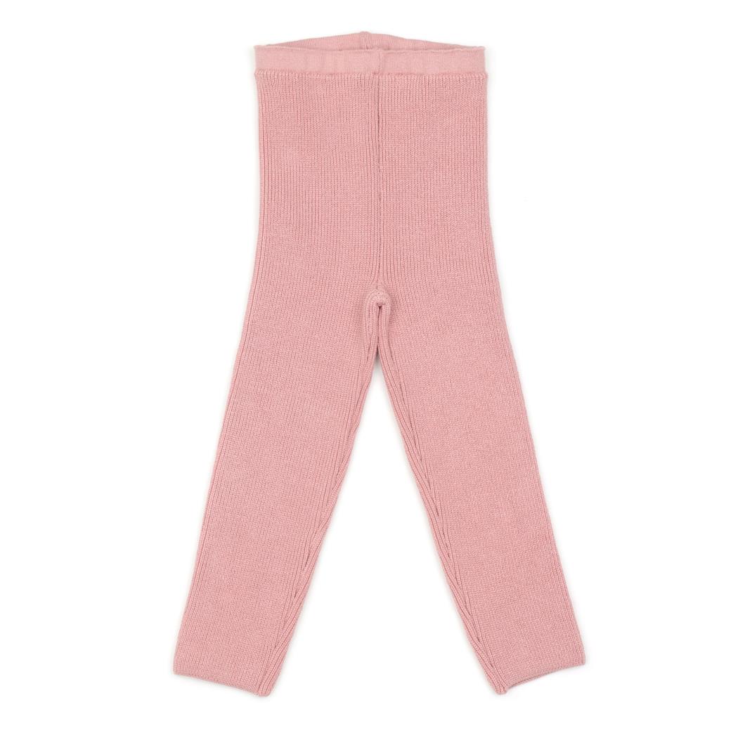 Organic Cotton Baby and Kids Knitted Pants Leggings Pink