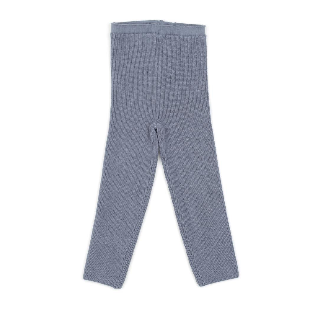 Organic Cotton Baby and Child Knitted Pants Leggings Blue