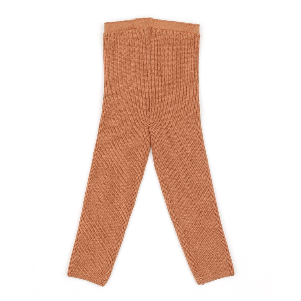 Organic Cotton Baby and Child Knitted Pants Leggings Brown