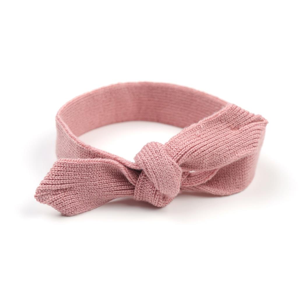 Organic Cotton Baby and Kids Knitted Hair Band Pink