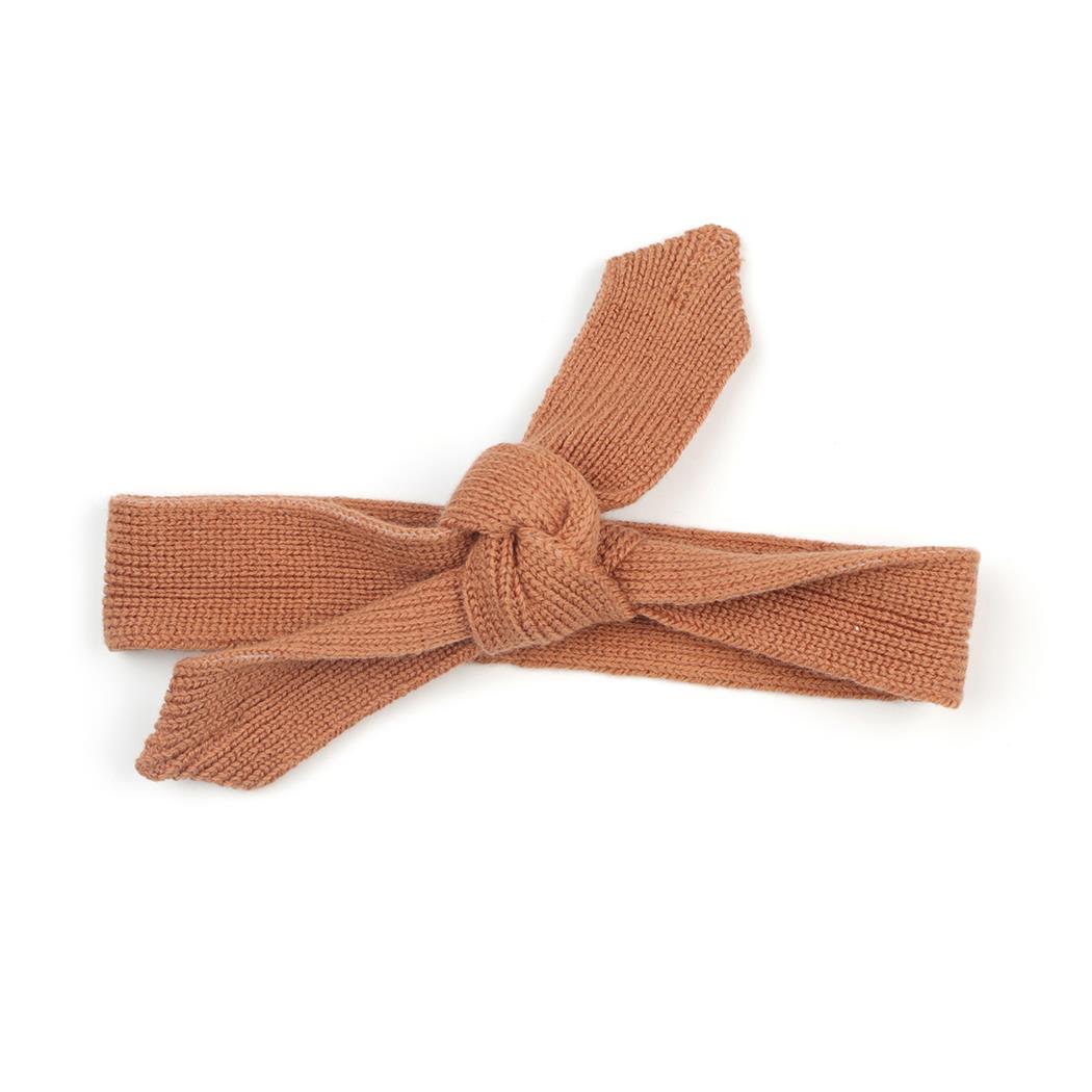 Organic Cotton Baby and Kids Knitted Hair Band Brown