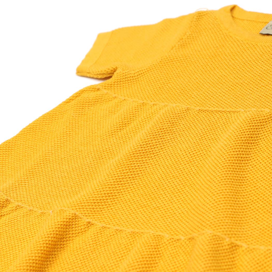 Organik Pamuk Yazlık Baharlık Bebek Çocuk Elbise Sarı