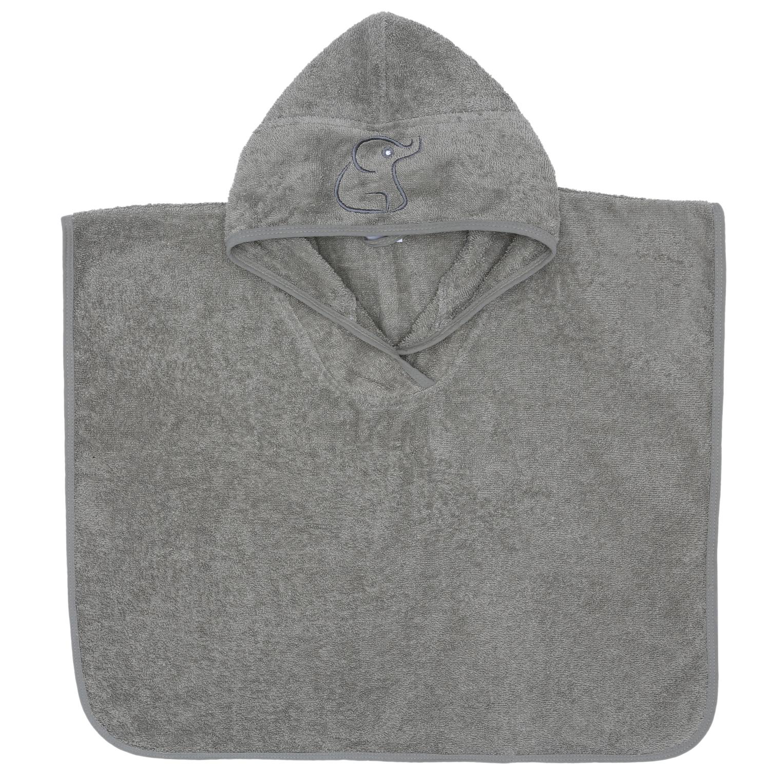 Panço Organic Cotton Baby and Child Towel Gray